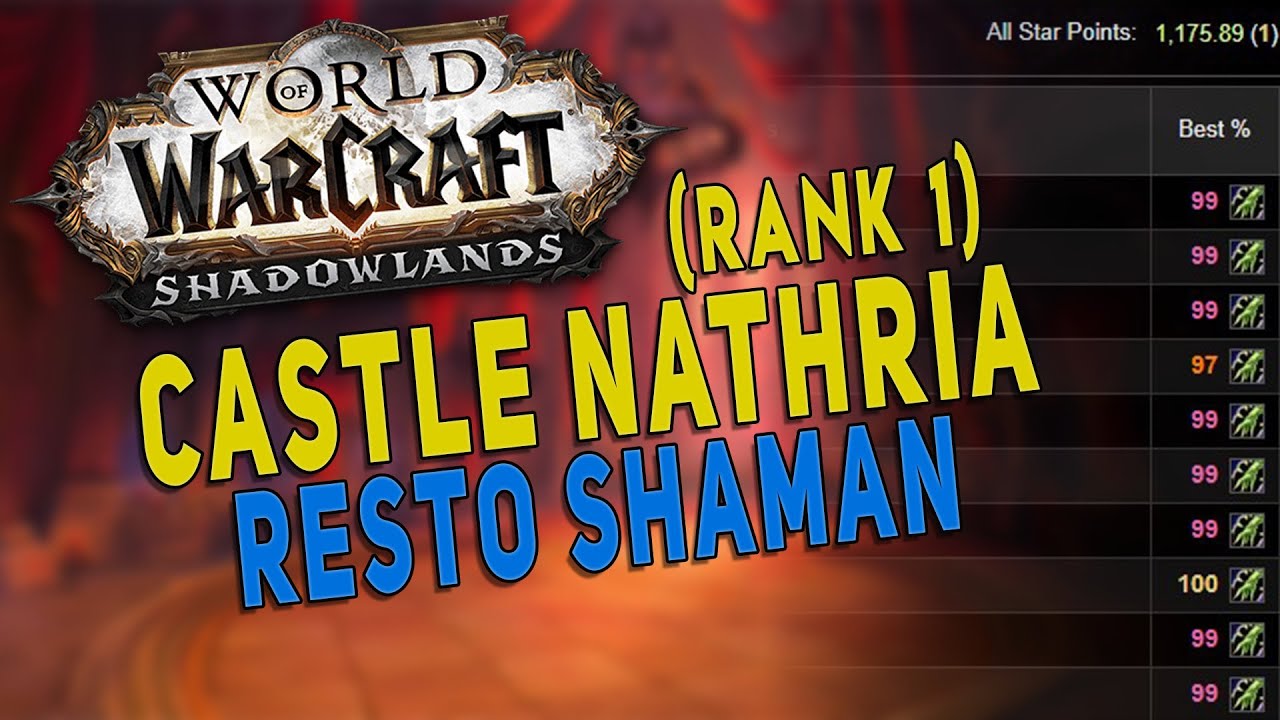 Shadowlands RESTO SHAMAN Rank 1 HPS Full Heroic Castle Nathria Raid