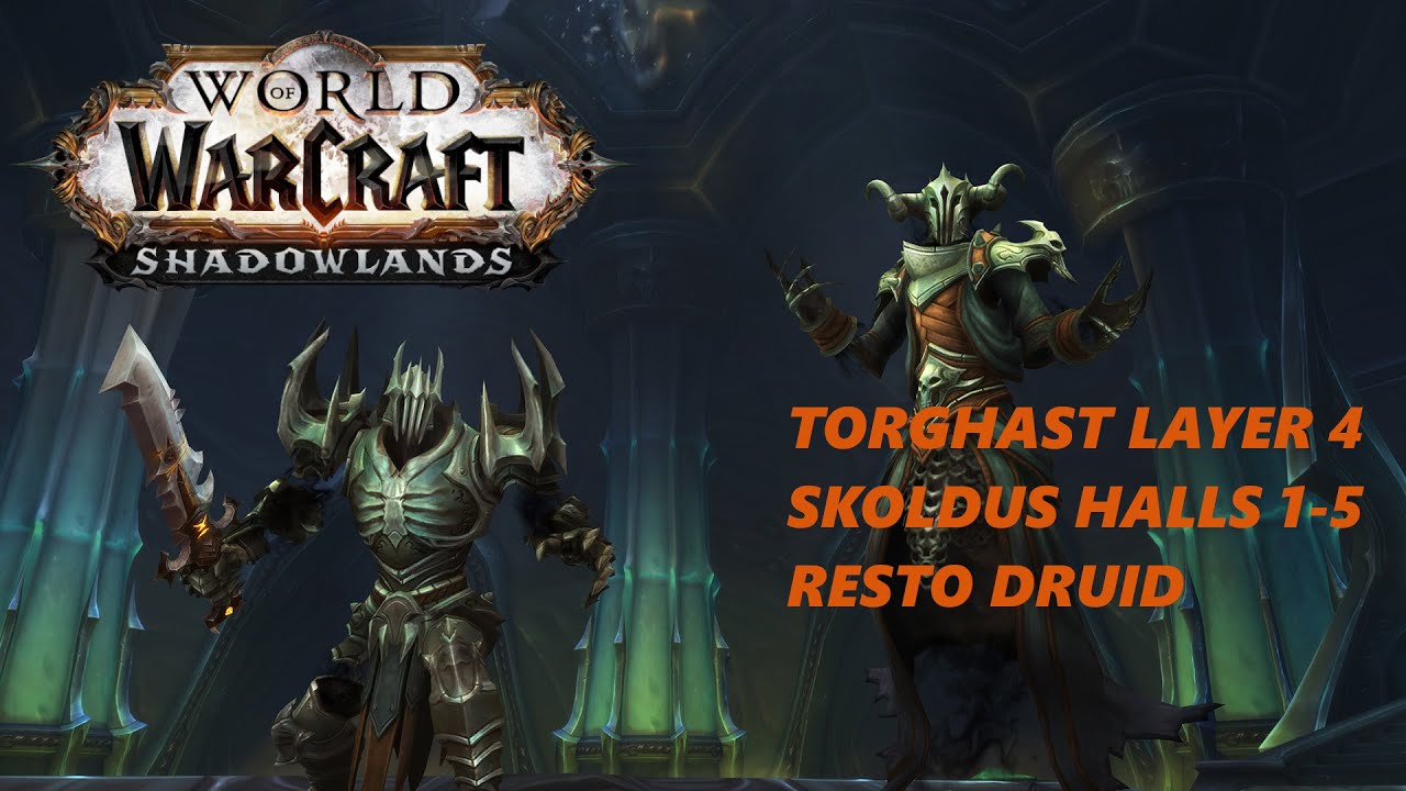 Torghast Layer 4 Skoldus Halls Floor 1 5 RESTO DRUID WoW