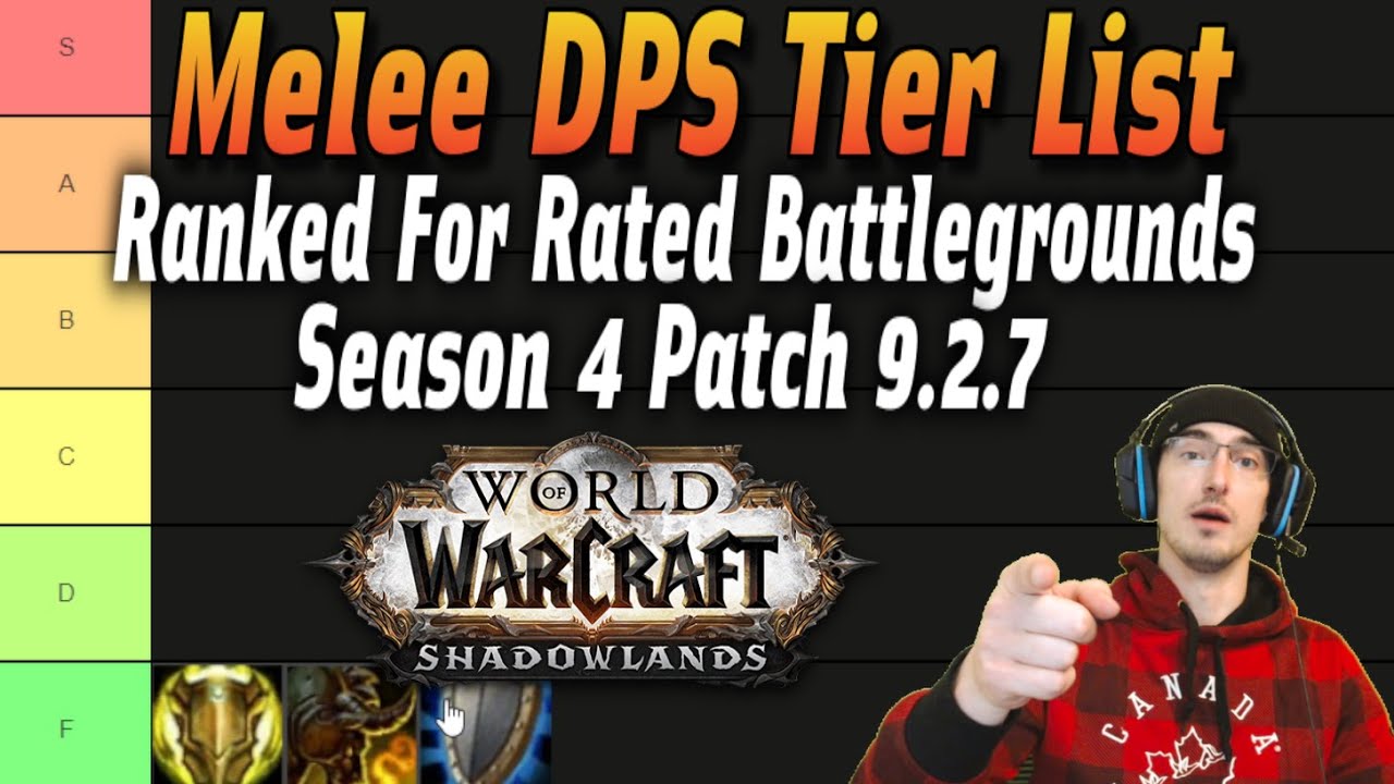 Tier List Ranking Melee DPS Classes In Rated Battlegrounds