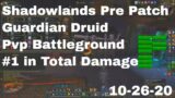 World of Warcraft Shadowlands Pre Patch Guardian Druid Pvp Battleground, Silvershard Mines, 10-26-20