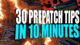30 Pre Patch Tips in 10 Minutes –  Get 110 ilvl Gear Fast During The Scourge Event!