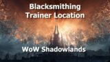 Blacksmithing Trainer Location in WoW Shadowlands