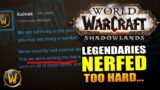 Blizzard NERFS Shadowlands Legendaries into the ground + more… // Shadowlands Beta
