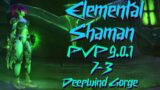 Elemental Shaman PvP 9.0.1 | WoW Shadowlands Pre Patch | Entered Mid Match | 7-3