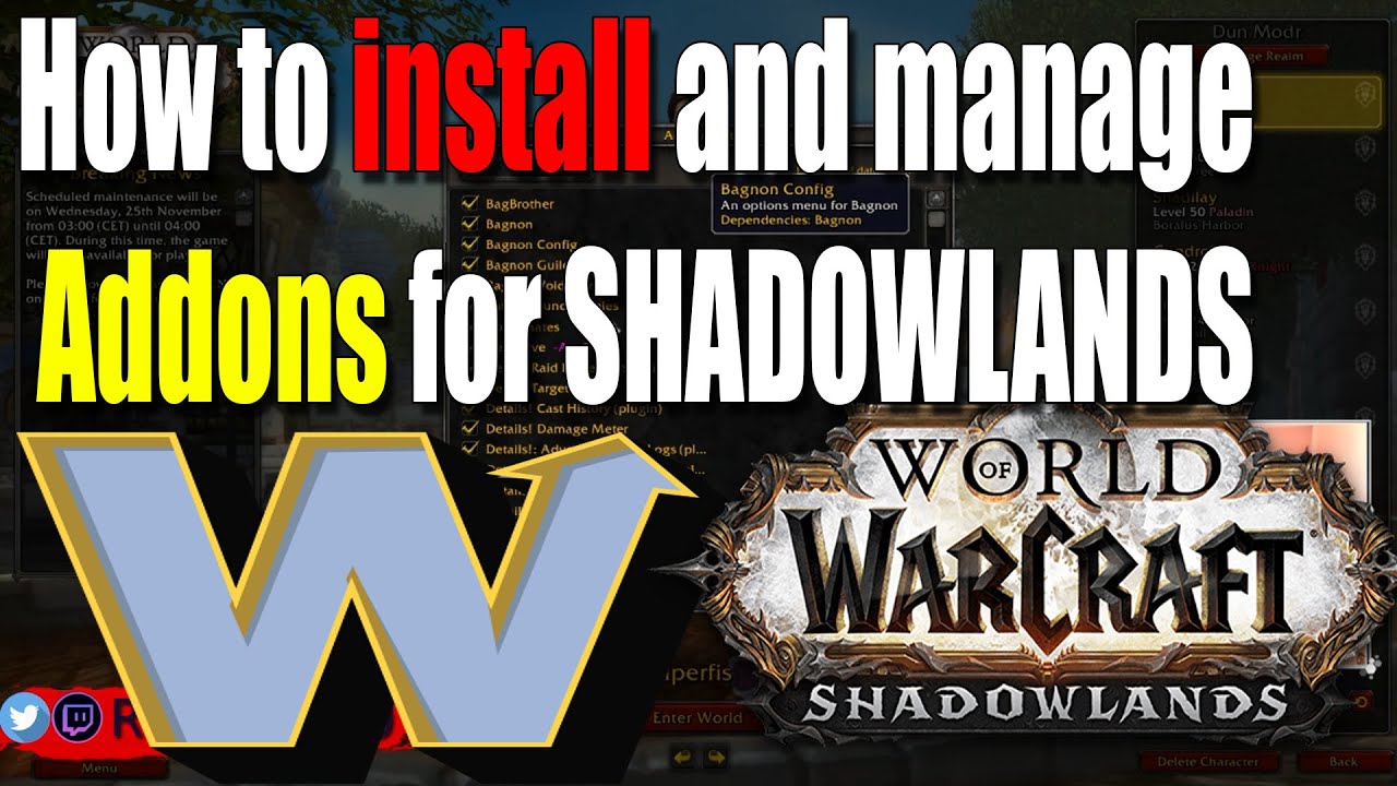 How To Install Addons in World of Warcraft Shadowlands World of