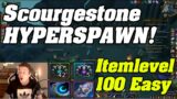 INSANE SCOURGESTONE HYPERSPAWN | Get Fast itemlevel 100 Gear | Instant Respawn Shadowlands Prepatch