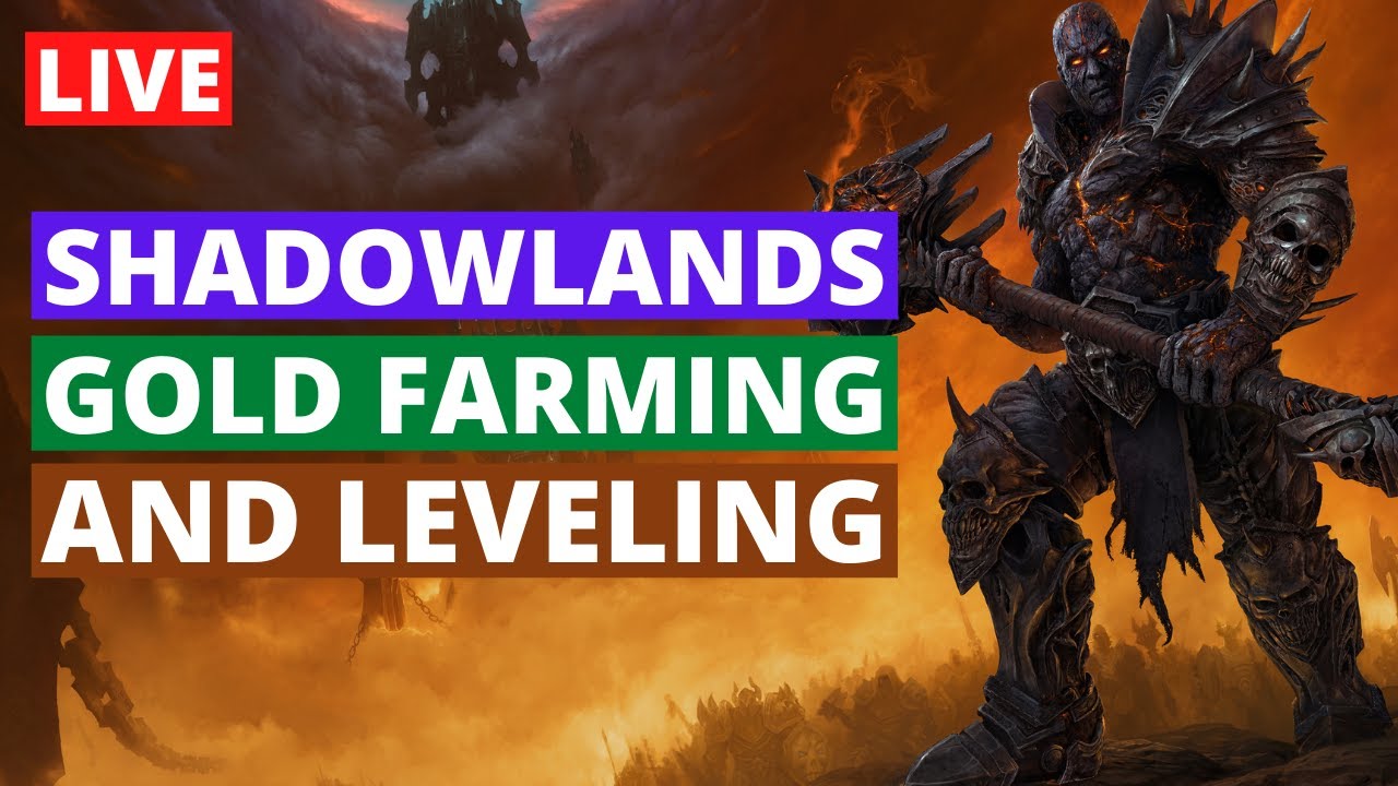Leveling and Farming Gold in Shadowlands Wow Shadowlands Gold Farming