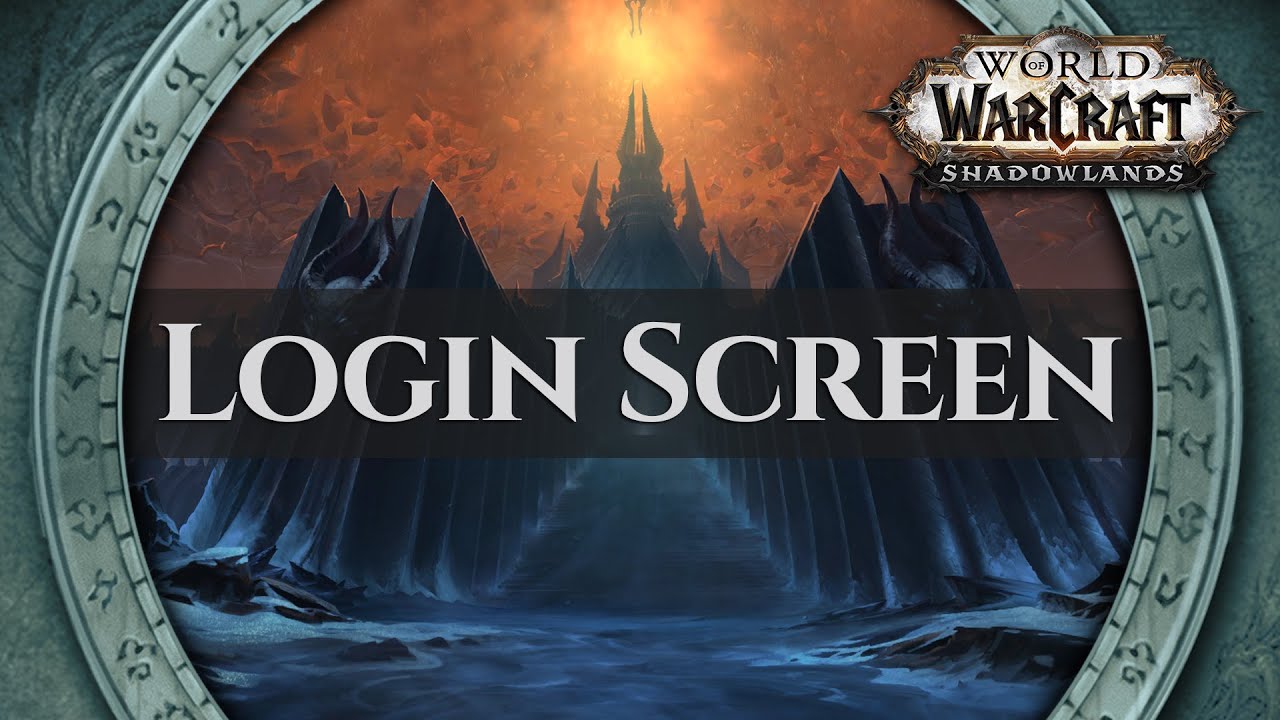 World screen. Shadowlands login Screen. Invincible login Screen.