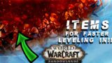 OP thrinkets! and items for leveling in Shadowlands world of warcraft #guide