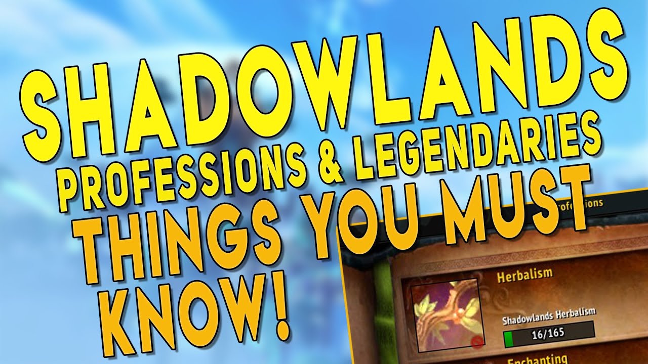 Shadowlands BEST Professions? Legendary Crafting Guide & My Top