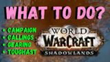 Shadowlands Guide | WHAT TO DO AT MAX LEVEL?