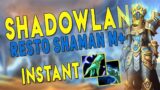 Shadowlands RESTO SHAMAN Mythic Plus Dungeon Gameplay – Resto Nerfs & Legendary Testing | WoW BETA