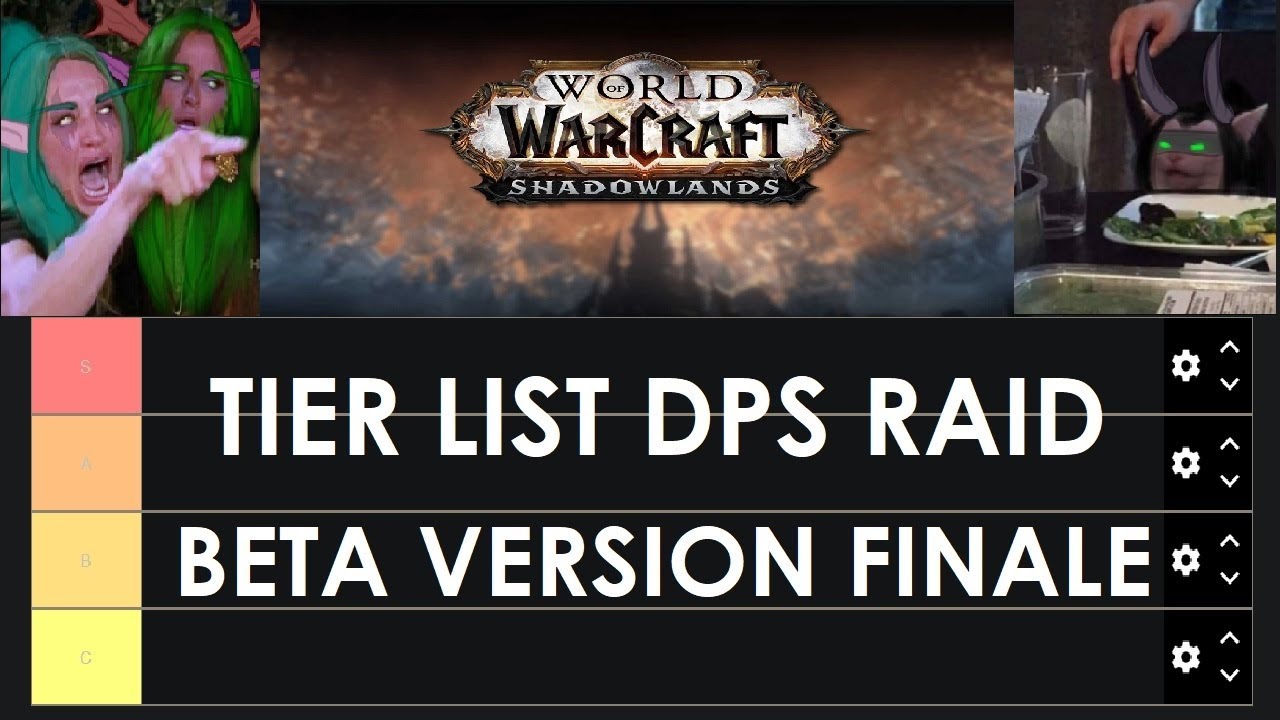 TIER LIST DPS RAID - BETA VERSION FINALE WOW SHADOWLANDS - World of ...