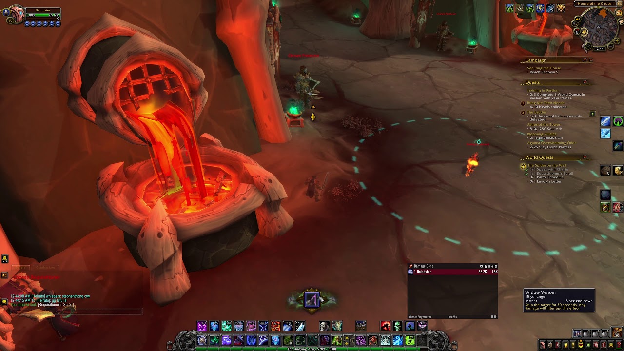 The Spider on The Wall World Quest WOW Shadowlands - World of Warcraft ...