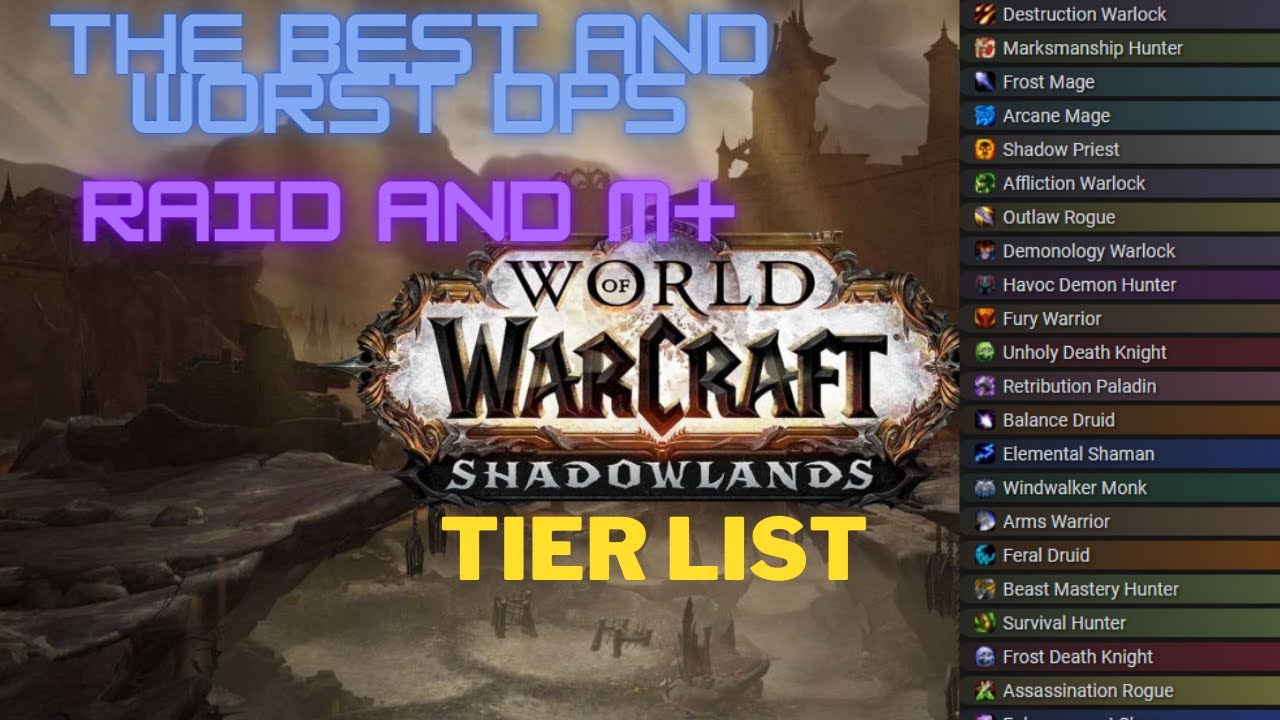 WOW Shadowlands The BEST and WORST DPS SPECS and CLASSES, DPS RANKINGS