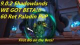 WoW 9.0.2 Shadowlands Beta – Ret Paladin PvP – The First Battleground at 60! Testing Necrolord!