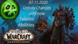 World of Warcraft: Shadowlands/Pre-Patch – Unholy Death Knight Changes, Talents