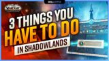 3 Things You HAVE To Do In Shadowlands | 9.0 Daily/Weekly Checklist