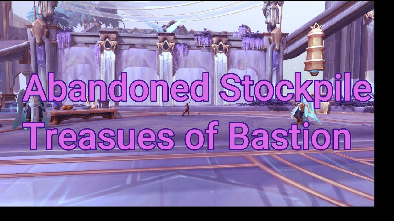 Abandoned Stockpile, Treasures of Bastion Achievement WoW Shadowlands 9.0 World of Warcraft