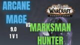 Arcane Mage VS Marksman Hunter (1v1 World PVP) 9.0 PVP – WoW Shadowlands Pre Patch