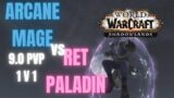 Arcane Mage VS Ret Paladin (1v1 Duel) 9.0 PVP – WoW Shadowlands Pre Patch