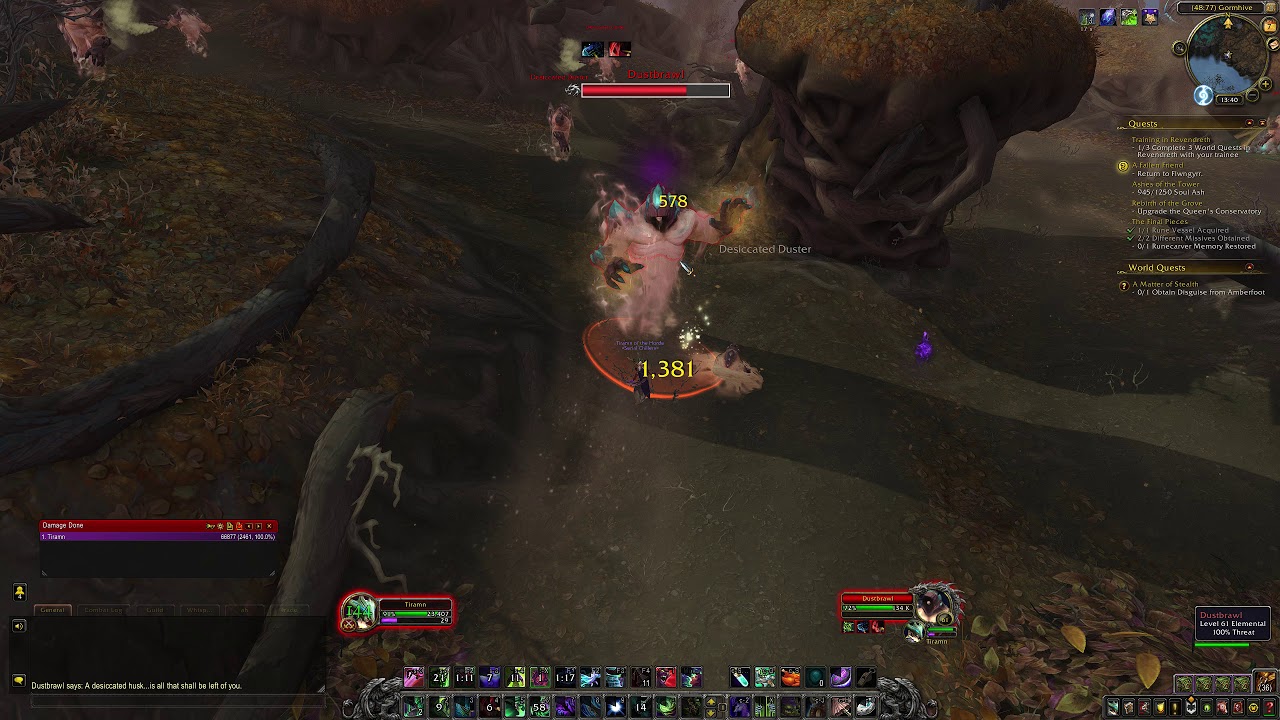 Dustbrawl Where is Dustbrawl? Ardenweald World of Warcraft