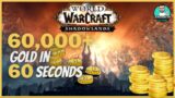 Easy 60k+ Gold – World Of Warcraft Shadowlands in 60 Seconds. #shorts