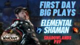 FIRST DAY BIG PLAYS!! Elemental Shaman Shadowlands PvP 9.0.2