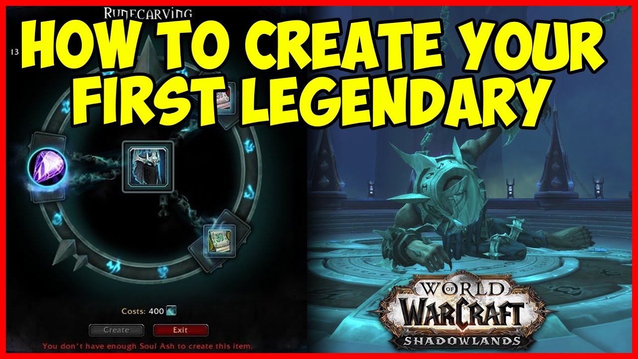HOW TO CREATE YOUR FIRST LEGENDARY (Soul Ash, Legendaries, Upgrading
