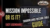 How To Complete Shadowlands Mission Table – Shadowlands Command Table Guide