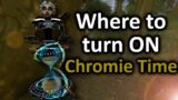 How to turn on Cromie Time Alliance & Horde Shadowlands | Expansion LVL Scaling