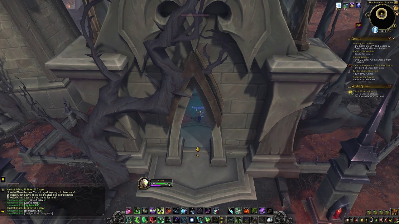 Mirror Restoration World Quest World of Warcraft Shadowlands