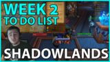Shadowlands Week 2 To-Do List