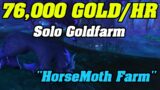The HorseMoth Route | 76,000 Gold Per Hour | Solo shadowlands Goldfarm