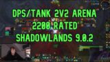 WindWalker Monk/Protection Paladin 2200 Rating 2v2 Arena PvP Shadowlands 9.0.2