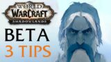 WoW Shadowlands BETA | 3 IMPORTANT TIPS | Leveling – Zones – Covenants