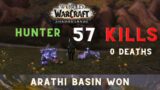 WoW Shadowlands Beastmastery BM Hunter Battleground 57 Kills 0 Deaths WON #55
