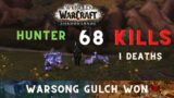 WoW Shadowlands Beastmastery BM Hunter Battleground 68 Kills 1 Deaths WON #54