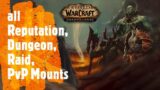 WoW Shadowlands: Reputation, Dungeon, Raid  and PvP Mounts