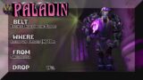 World of Warcraft Shadowlands – 6 Unique Paladin Transmog Sets