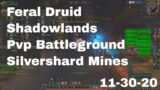 World of Warcraft Shadowlands Feral Druid Pvp Battleground, Silvershard Mines, 11-30-20