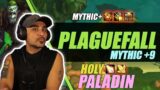 World of Warcraft Shadowlands Holy Paladin Mythic+ 9 Plaguefall with Commentary