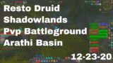 World of Warcraft Shadowlands Restoration Druid Pvp Battleground, Arathi Basin, 12-23-20