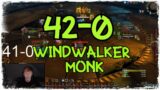 42-0 WindWalker Monk Shadowlands 9.0.2 Arena PvP