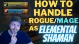 How to Handle ROGUE/MAGE as Elemental Shaman!! Shadowlands PvP Arena Commentary 9.0.2