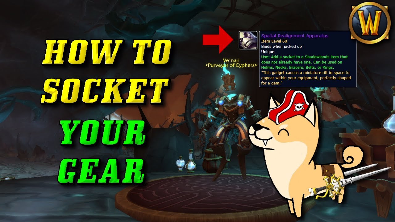 How to Socket Your Gear in Shadowlands! (Works with Legendaries, too