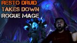 RESTO DRUID TAKES DOWN ROGUE MAGE (2300+) – WoW Shadowlands Arena PvP