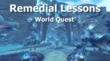 Remedial Lessons–World Quest–WoW Shadowlands