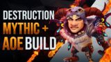 Shadowlands 9.0 Destruction Warlock M+ AoE Damage Focused Build Guide