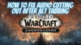 WoW Shadowlands: How to fix alt-tab sound bug (cutting out)